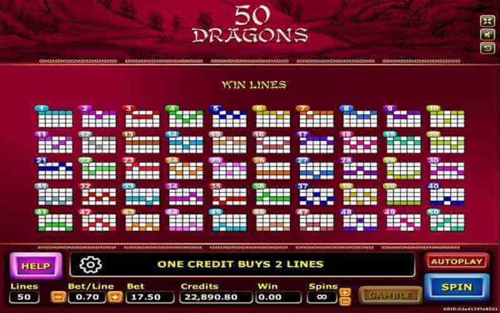 4 รีวิวเกมส์สล็อต Fifty Dragons